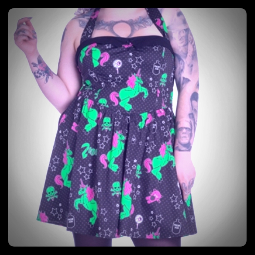 Hell Bunny Plus Size Zombie Vintage Style Dress 2X